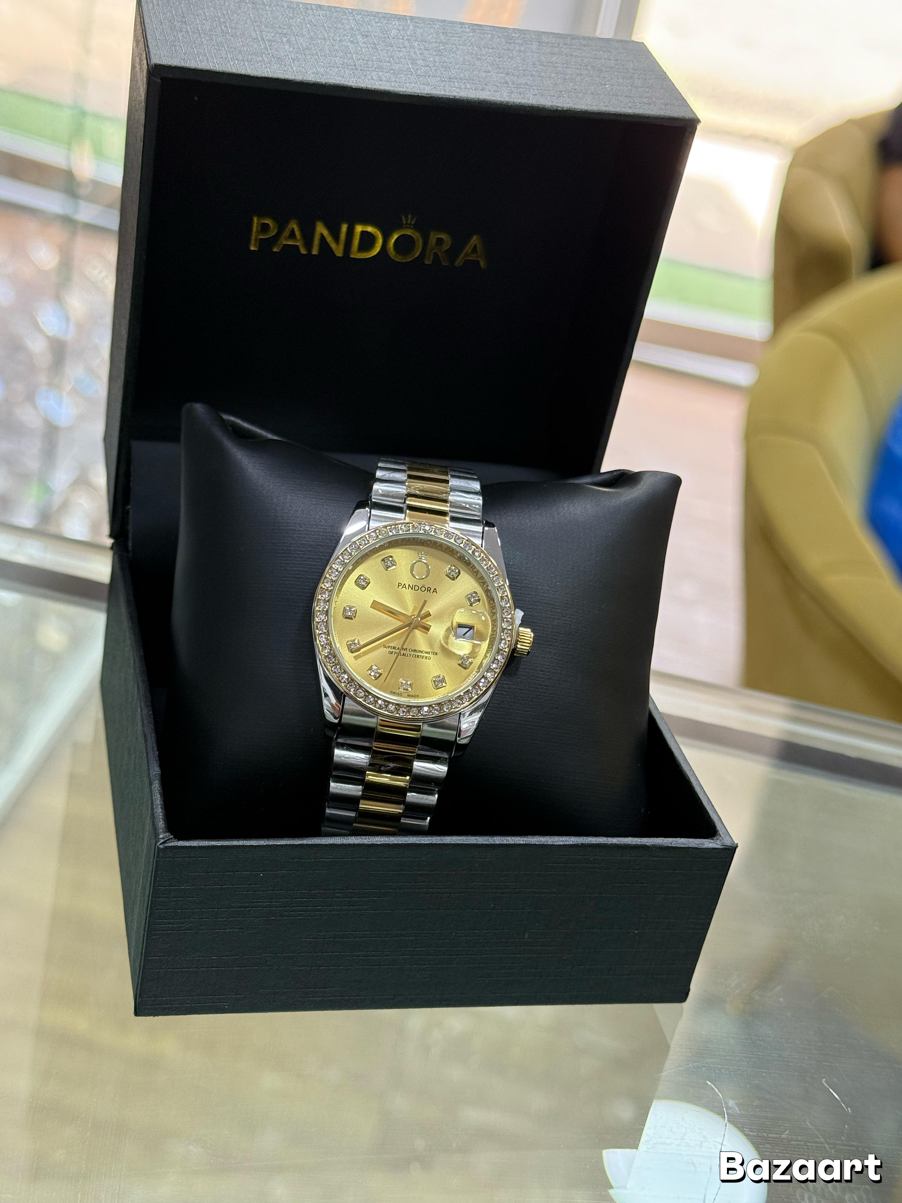 RELOJ PANDORA FONDO DORADO