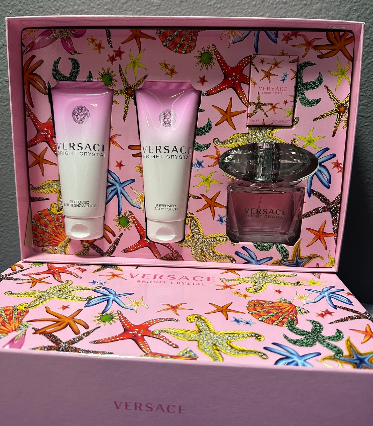 VERSACE SET BRIGHT CRYSTAL 4 PCS