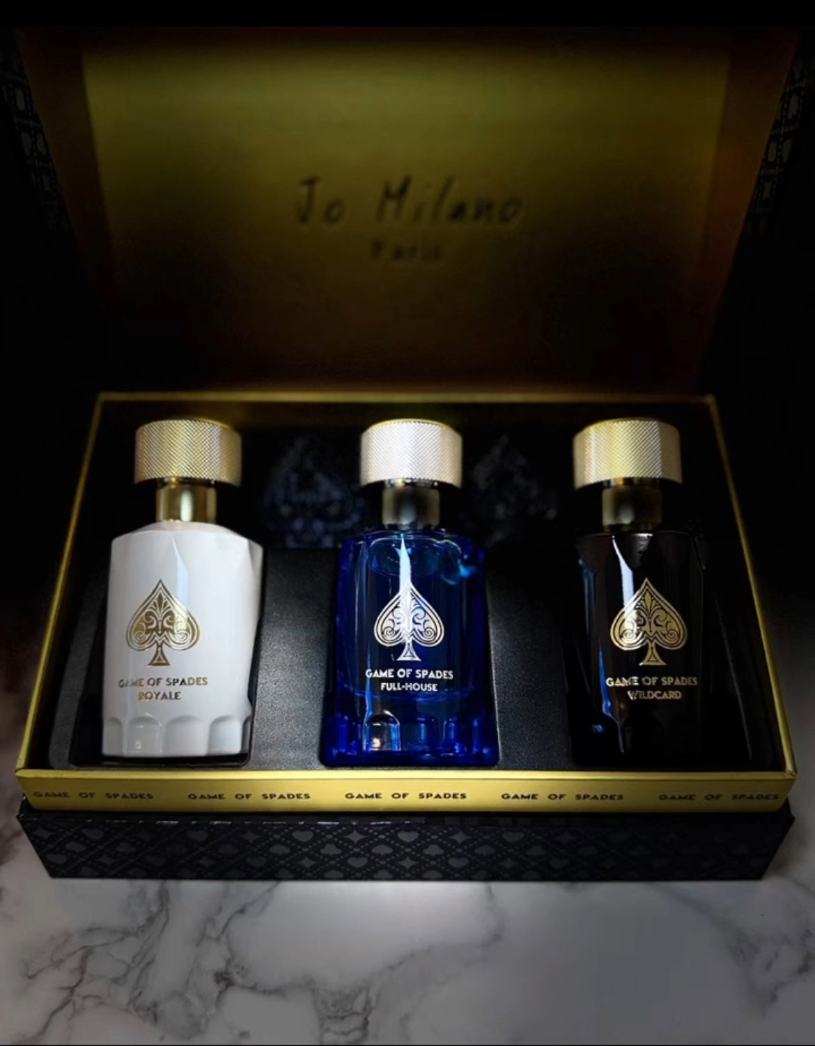 SET GAME OF SPADE WILDCARD 30ML + FULL HOUSE 30 + ROYALE 30ML