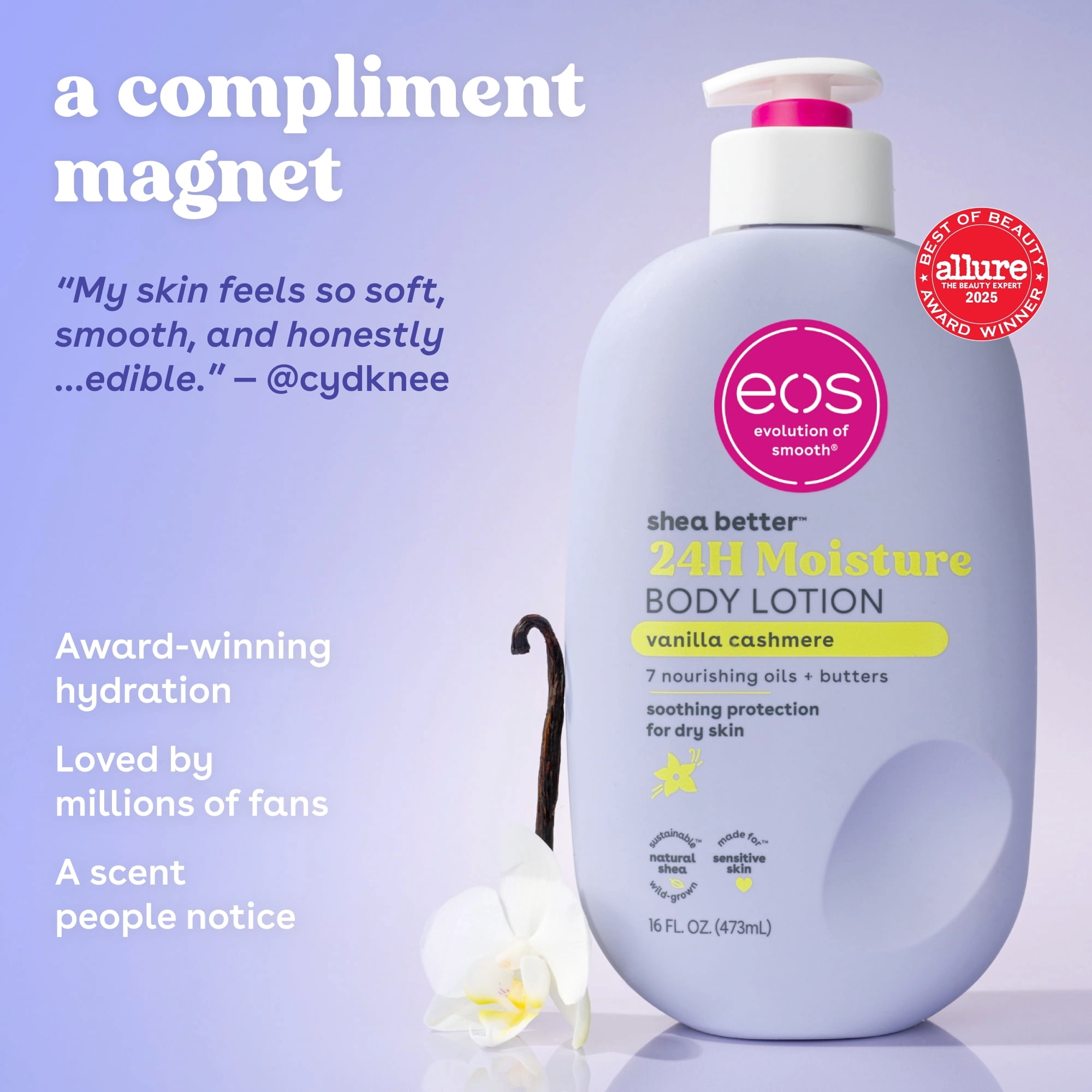 CREMA EOS VANILLA CASHMERE 16OZ