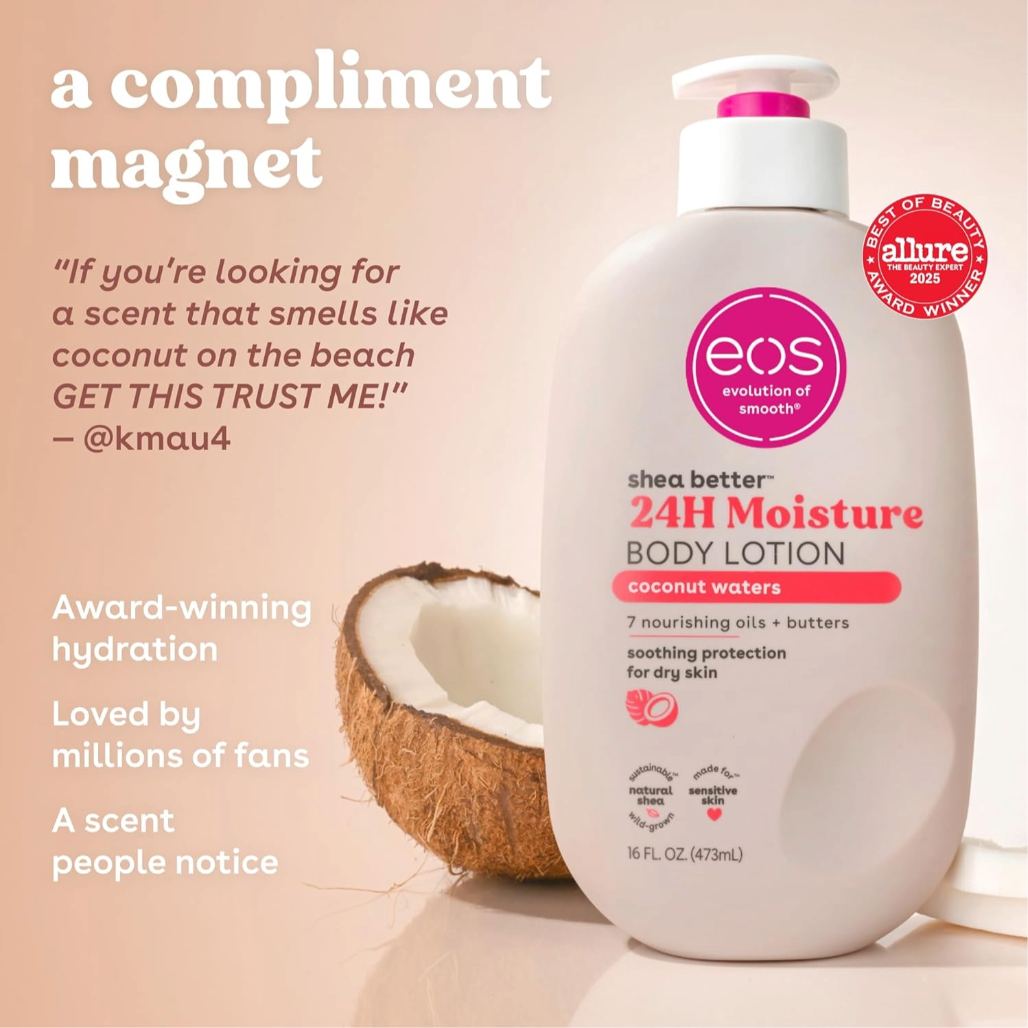 CREMA EOS COCONUT WATERS 16OZ