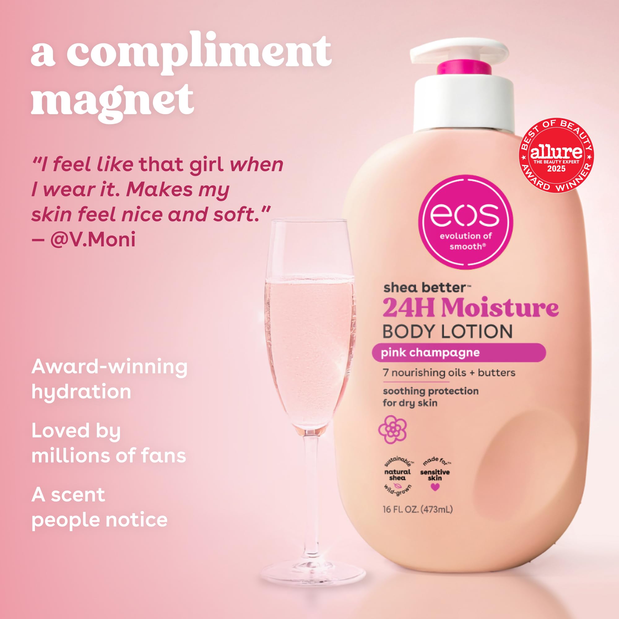 CREMA EOS PINK CHAMPAGNE 16OZ