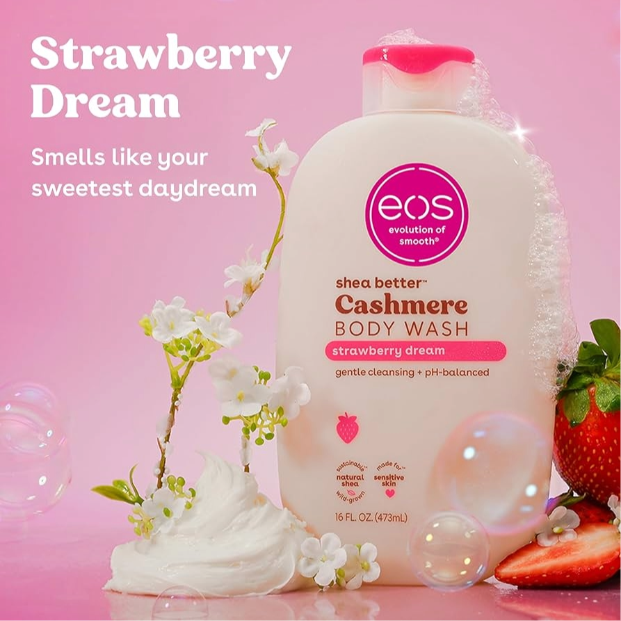 BODY WASH EOS STRAWBERRY DREAM 16OZ