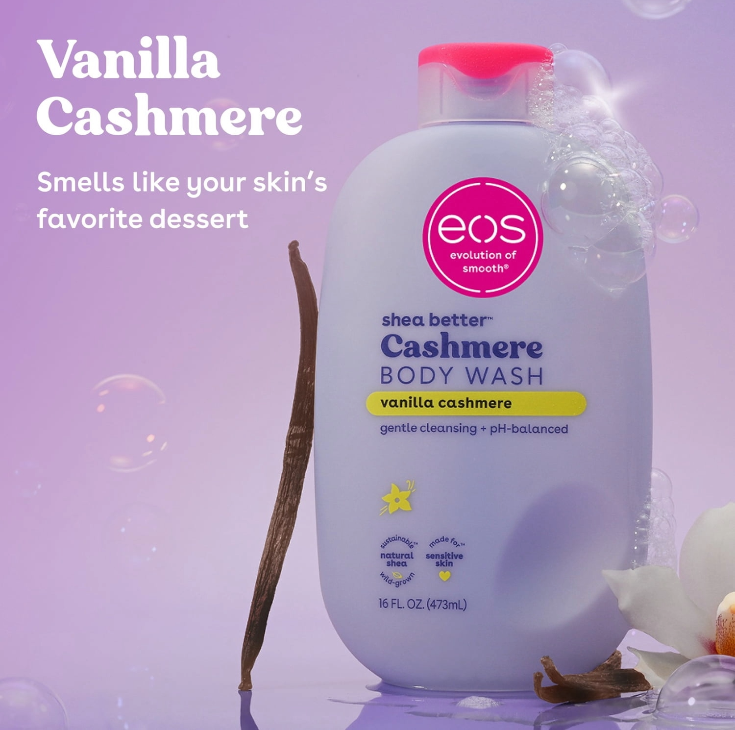 BODY WASH EOS VANILLA CASHMERE 16OZ